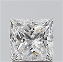 Natural Diamond 1.02 Carats, Princess with  Cut, D Color, SI2 Clarity and Certified by GIA