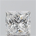 Natural Diamond 1.02 Carats, Princess with  Cut, D Color, SI2 Clarity and Certified by GIA