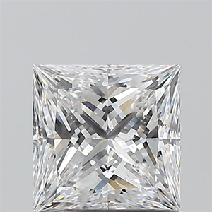 Picture of Natural Diamond 1.02 Carats, Princess with  Cut, D Color, SI2 Clarity and Certified by GIA