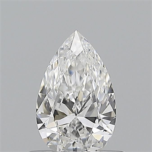 Picture of Natural Diamond 0.51 Carats, Pear with  Cut, E Color, IF Clarity and Certified by GIA