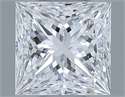 Natural Diamond 1.10 Carats, Princess with  Cut, E Color, SI1 Clarity and Certified by GIA