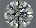 Natural Diamond 0.50 Carats, Round with Excellent Cut, K Color, VVS2 Clarity and Certified by IGI