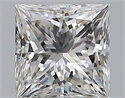 Natural Diamond 0.50 Carats, Princess with  Cut, F Color, SI1 Clarity and Certified by GIA