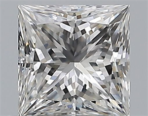 Picture of Natural Diamond 0.50 Carats, Princess with  Cut, F Color, SI1 Clarity and Certified by GIA