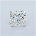 Natural Diamond 0.40 Carats, Princess with  Cut, I Color, VVS1 Clarity and Certified by GIA