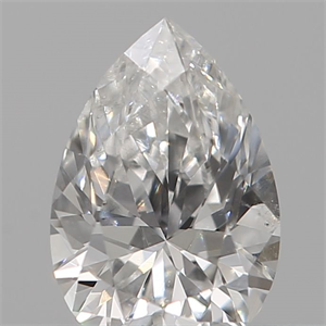 Picture of Natural Diamond 0.11 Carats, Pear with  Cut, E Color, VS2 Clarity and Certified by IGI