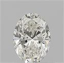 Natural Diamond 0.50 Carats, Oval with  Cut, G Color, VVS2 Clarity and Certified by GIA