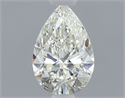 Natural Diamond 0.51 Carats, Pear with  Cut, J Color, SI1 Clarity and Certified by GIA
