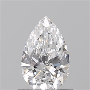 Picture of Natural Diamond 0.52 Carats, Pear with  Cut, D Color, VS2 Clarity and Certified by GIA