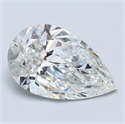 Diamante Natural 3.50 quilates, De pera , Color G, claridad SI2 y certificado GIA