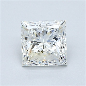 Picture of Natural Diamond 1.01 Carats, Princess with  Cut, H Color, VS1 Clarity and Certified by GIA
