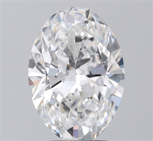Foto Diamante Natural 3.01 quilates, Ovalado , Color F, claridad SI1 y certificado GIA de