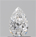 Diamante Natural 0.54 quilates, De pera , Color F, claridad VVS2 y certificado GIA