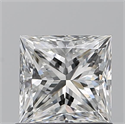Natural Diamond 0.91 Carats, Princess with  Cut, F Color, VS1 Clarity and Certified by GIA
