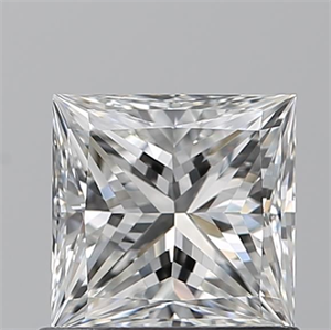 Picture of Natural Diamond 0.91 Carats, Princess with  Cut, F Color, VS1 Clarity and Certified by GIA