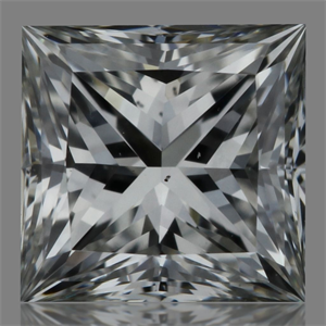 Picture of Natural Diamond 0.50 Carats, Princess with  Cut, G Color, VS1 Clarity and Certified by GIA