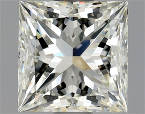 Picture of Natural Diamond 1.02 Carats, Princess with  Cut, J Color, VVS1 Clarity and Certified by GIA