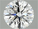 Lab Grown Diamond 2.59 Carats, Round with Excellent Cut, E Color, VVS2 Clarity and Certified by IGI