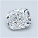 Diamante Natural 1.20 quilates, Del cojín , Color D, claridad VVS2 y certificado GIA