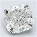 Natural Diamond 3.01 Carats, Cushion with  Cut, H Color, SI2 Clarity and Certified by GIA