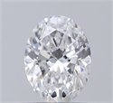 Natural Diamond 0.50 Carats, Oval with  Cut, E Color, SI1 Clarity and Certified by GIA
