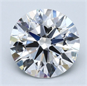 Diamante Natural 2.37 quilates, Redondo , Color E, claridad VVS2 y certificado GIA
