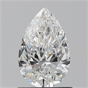 Natural Diamond 0.90 Carats, Pear with  Cut, E Color, IF Clarity and Certified by GIA