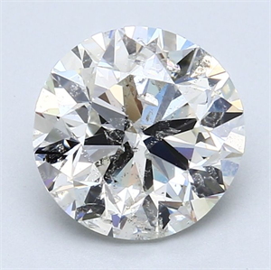 Foto Diamante Natural 3.00 quilates, Redondo , Color G, claridad SI2 y certificado IGI de