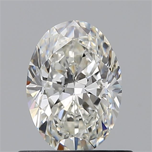 Picture of Natural Diamond 0.60 Carats, Oval with  Cut, H Color, VVS2 Clarity and Certified by GIA