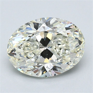 Picture of Natural Diamond 1.51 Carats, Oval with  Cut, K Color, VS1 Clarity and Certified by GIA