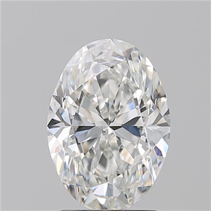 Picture of Natural Diamond 2.20 Carats, Oval with  Cut, G Color, SI1 Clarity and Certified by GIA