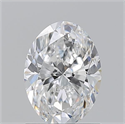 Natural Diamond 1.30 Carats, Oval with  Cut, D Color, VS2 Clarity and Certified by GIA