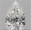 Diamante Natural 0.11 quilates, De pera , Color F, claridad VS1 y certificado IGI