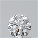 Natural Diamond 0.40 Carats, Round with Excellent Cut, F Color, SI2 Clarity and Certified by GIA