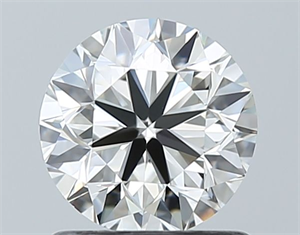 Picture of Natural Diamond 1.01 Carats, Round with Very Good Cut, G Color, VVS2 Clarity and Certified by IGI
