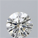 Natural Diamond 0.60 Carats, Round with Excellent Cut, J Color, VS2 Clarity and Certified by GIA