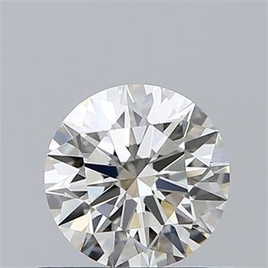 Picture of Natural Diamond 0.60 Carats, Round with Excellent Cut, J Color, VS2 Clarity and Certified by GIA
