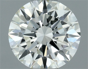 Picture of Natural Diamond 0.50 Carats, Round with Excellent Cut, H Color, VVS1 Clarity and Certified by IGI