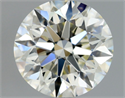 Natural Diamond 0.80 Carats, Round with Excellent Cut, L Color, IF Clarity and Certified by GIA