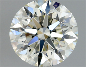 Picture of Natural Diamond 0.80 Carats, Round with Excellent Cut, L Color, IF Clarity and Certified by GIA