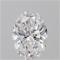 Natural Diamond 1.01 Carats, Oval with  Cut, D Color, VS2 Clarity and Certified by GIA