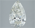 Natural Diamond 3.01 Carats, Pear with  Cut, J Color, SI2 Clarity and Certified by GIA