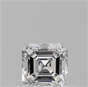 Diamante Natural 0.50 quilates, Asscher , Color D, claridad VS2 y certificado GIA