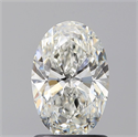 Natural Diamond 1.27 Carats, Oval with  Cut, H Color, VS1 Clarity and Certified by GIA