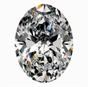 Natural Diamond 0.50 Carats, Oval with  Cut, J Color, SI1 Clarity and Certified by GIA
