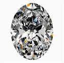 Natural Diamond 0.50 Carats, Oval with  Cut, J Color, SI1 Clarity and Certified by GIA