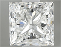 Natural Diamond 0.60 Carats, Princess with  Cut, G Color, SI1 Clarity and Certified by GIA