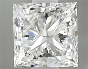 Picture of Natural Diamond 0.60 Carats, Princess with  Cut, G Color, SI1 Clarity and Certified by GIA
