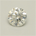 Natural Diamond 0.71 Carats, Round with Excellent Cut, J Color, SI2 Clarity and Certified by GIA