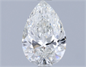 Natural Diamond 1.01 Carats, Pear with  Cut, H Color, SI1 Clarity and Certified by GIA